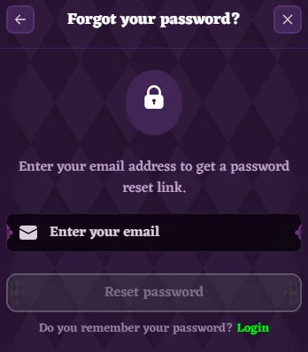 Passwort zurücksetzen HappyJokers Casino